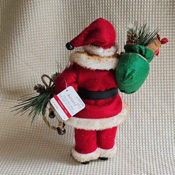 Ashland Christmas Collectible Santa with Gift Sack Holly‎ - NEW with tag - Picture 7 of 10